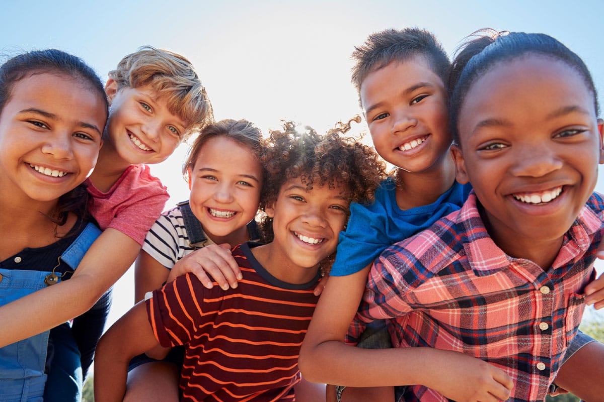 Healthy children after getting help at pediatric walk-in in Clearwater.